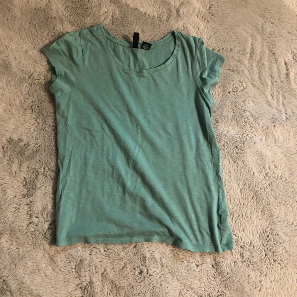 Cynthia Rowley size large t shirt sea green/blue color